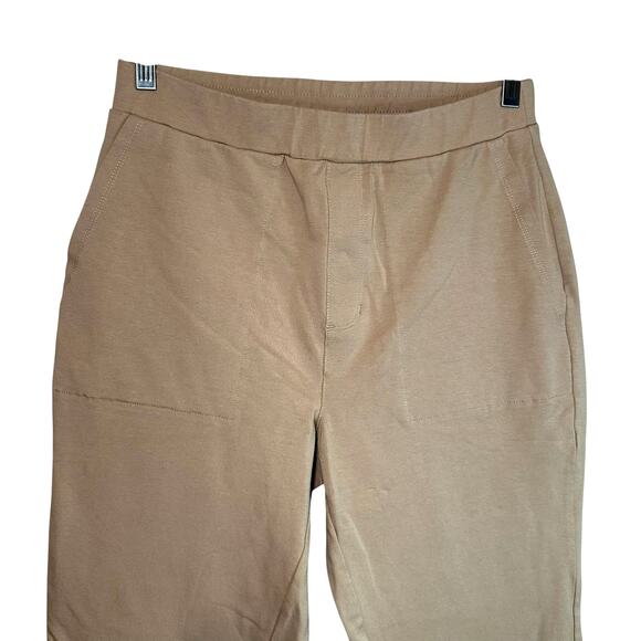 Susan Graver Weekend Regular Pull OnPremium Stretch Crop Pants Tan Womens Sz XS - Picture 3 of 9